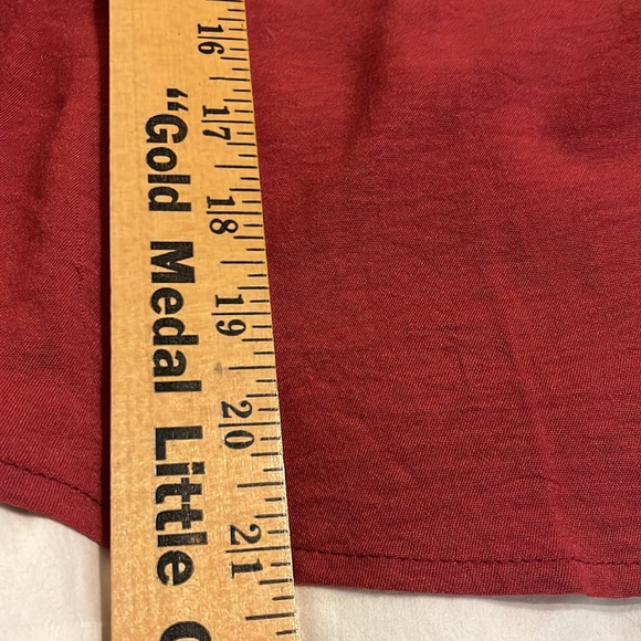 Roylamp 2Piece Set Burgundy Red Size 2X Cropped Widee Leg Pants Sleeveless Top - Picture 12 of 15